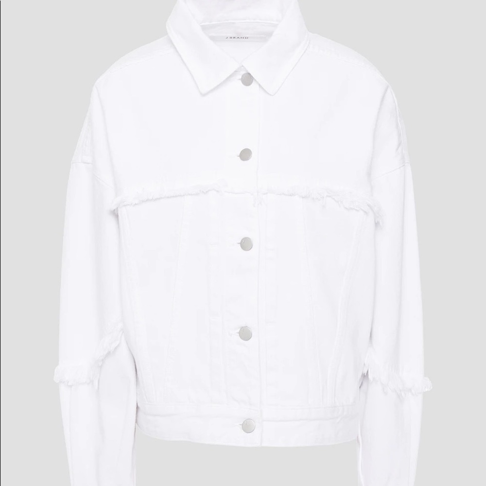 J Brand Denim Frayed Jacket